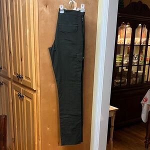 Women's Straight Leg Dark Green Jeans